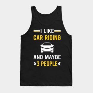 3 People Car Riding Tank Top